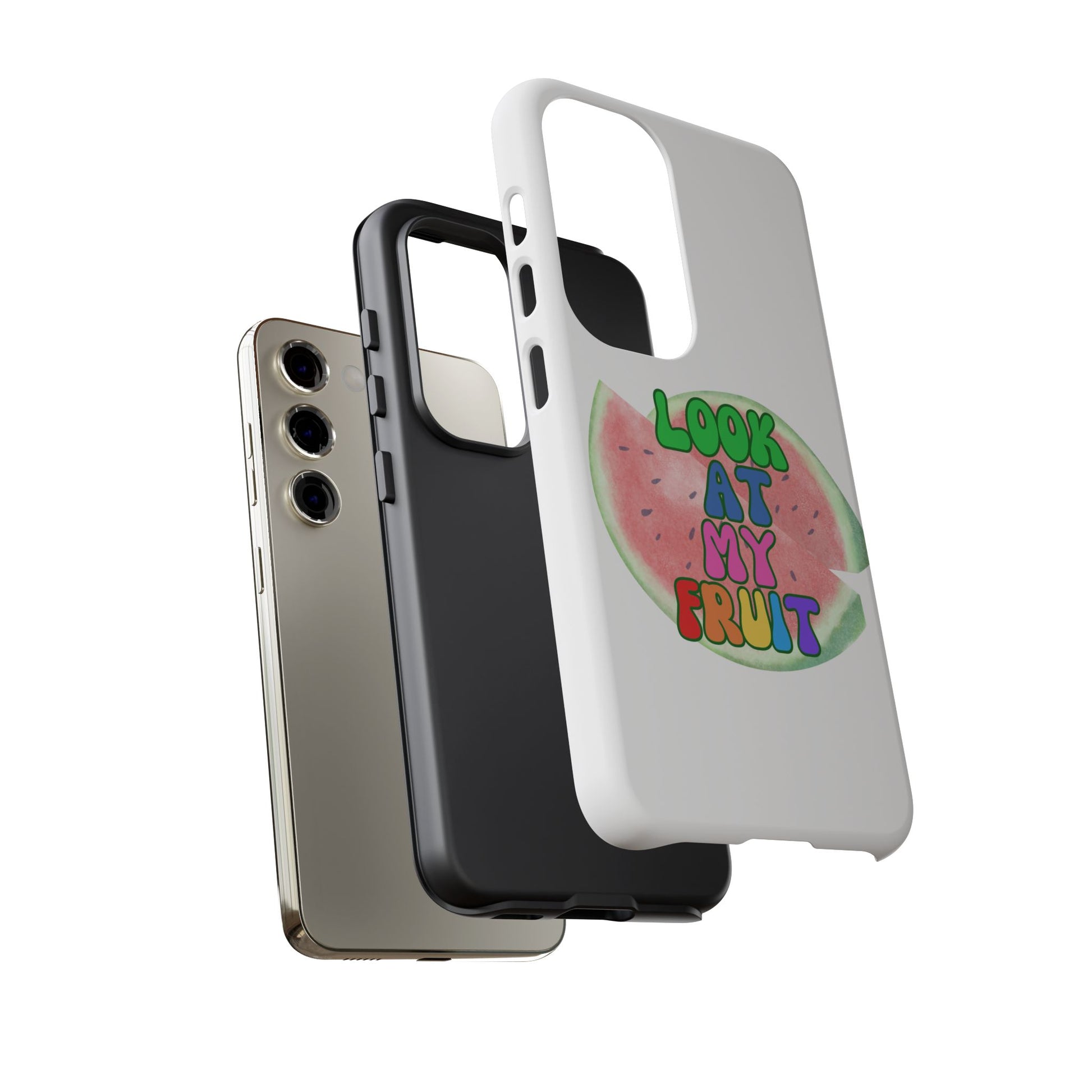 Watermelon Look At My Fruit Phone Case - Fun & Colorful Tough Case for Summer Vibes