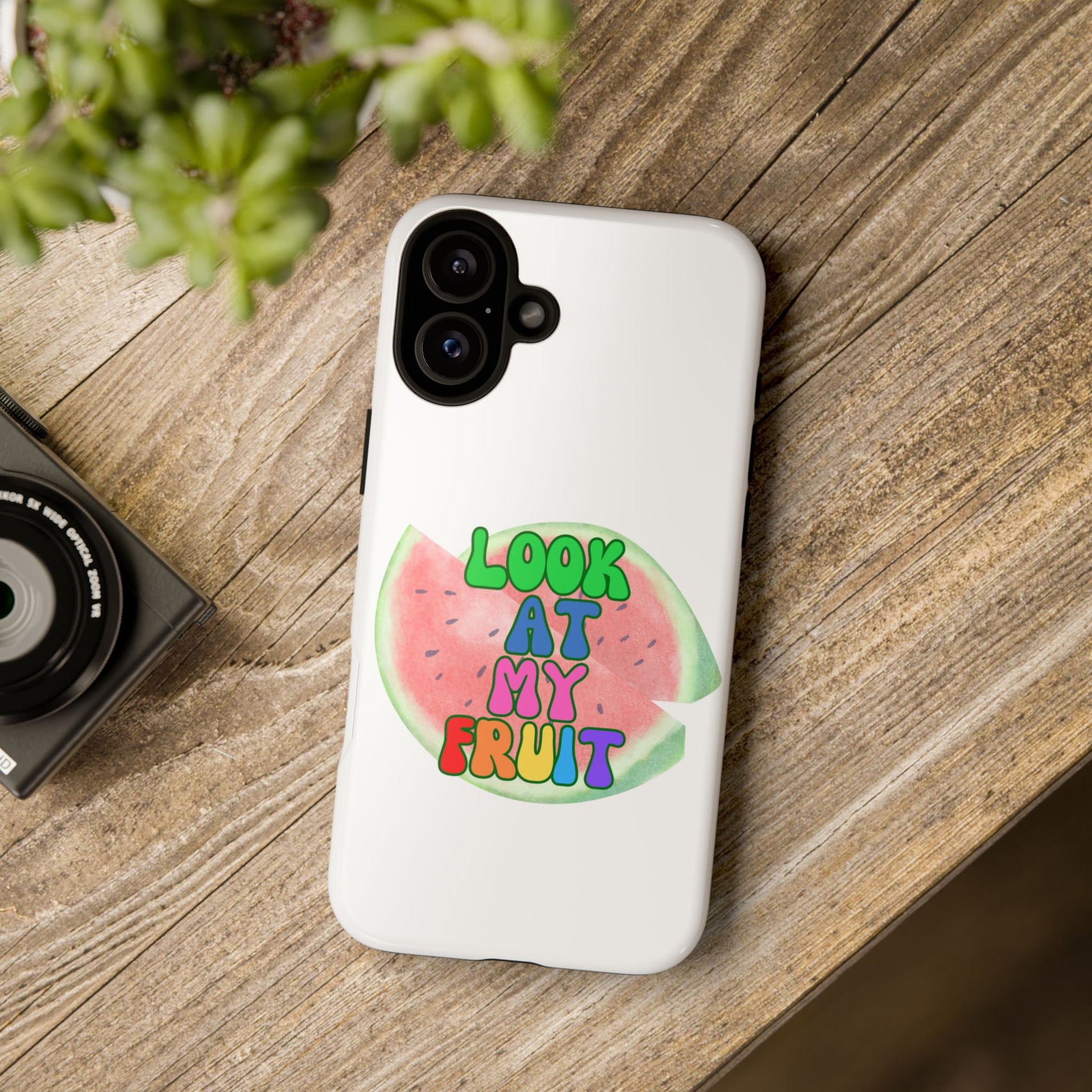 Watermelon Look At My Fruit Phone Case - Fun & Colorful Tough Case for Summer Vibes