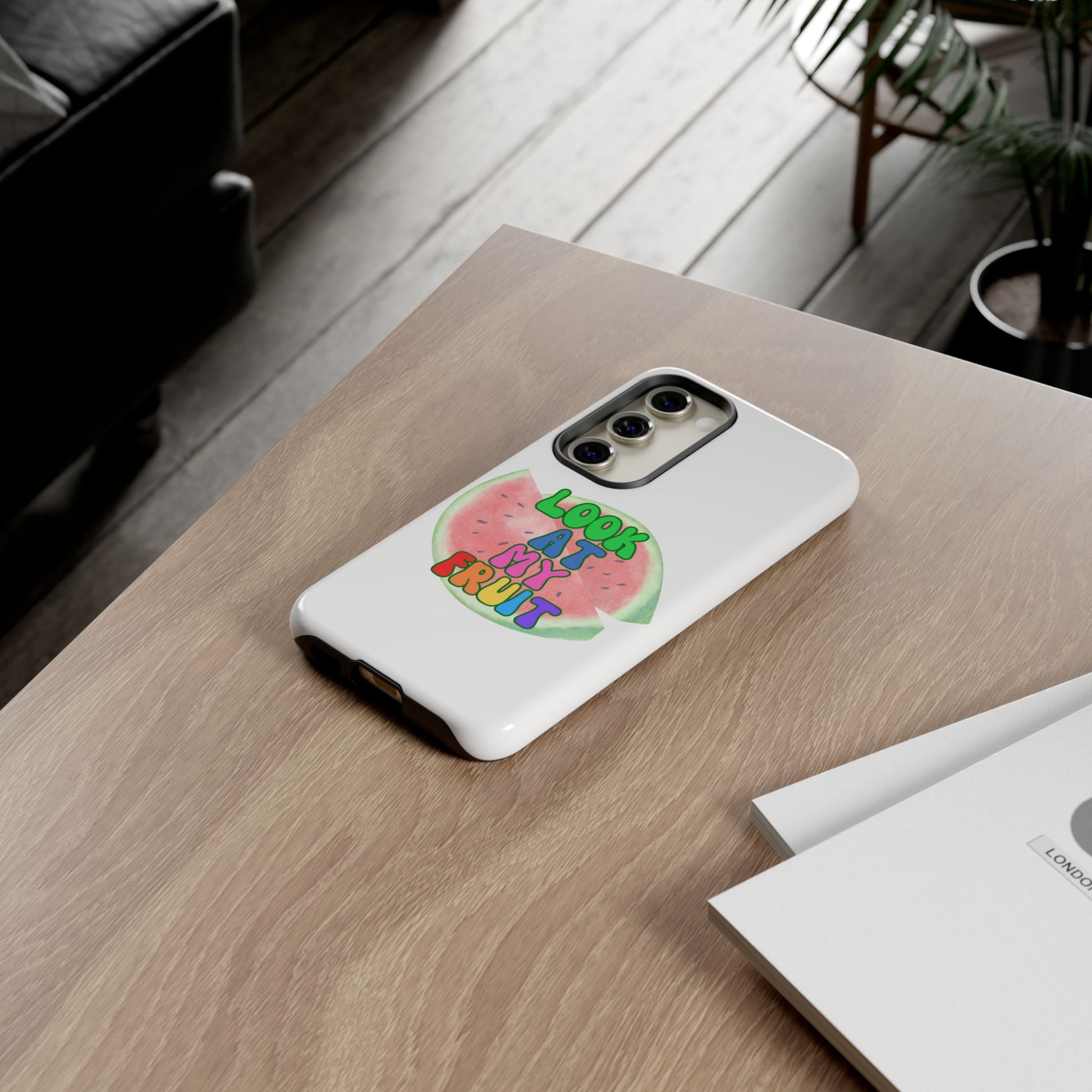 Watermelon Look At My Fruit Phone Case - Fun & Colorful Tough Case for Summer Vibes