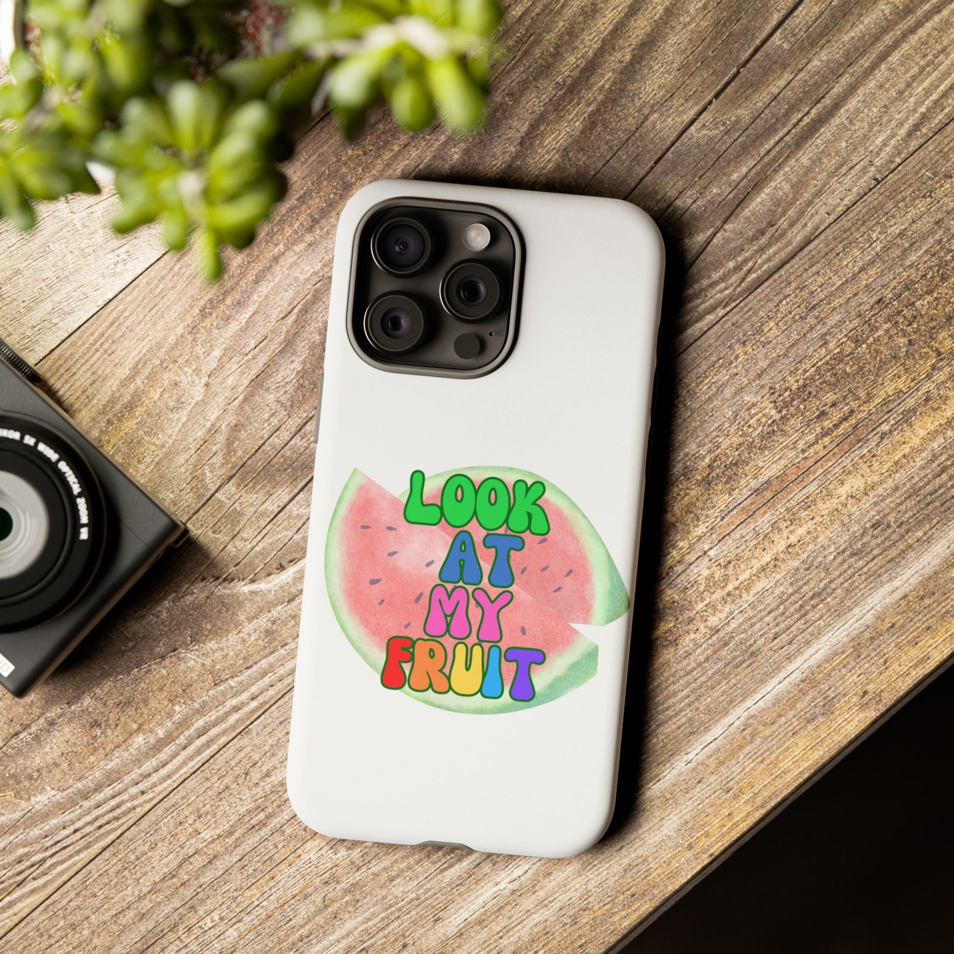 Watermelon Look At My Fruit Phone Case - Fun & Colorful Tough Case for Summer Vibes