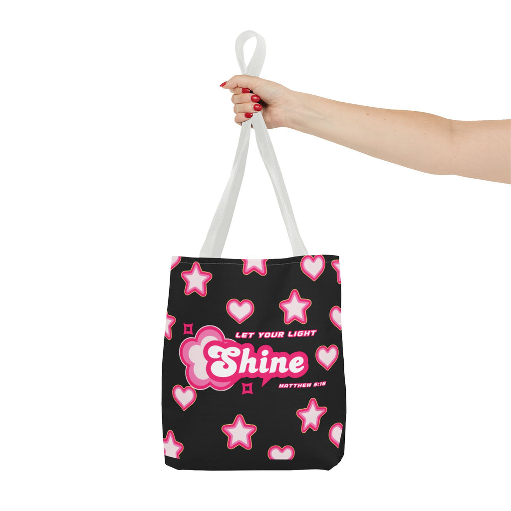 Inspirational Tote Bag - Shine Bright, Versatile Bag for Gifts, Everyday Use, Shopping, Beach Trip, Eco-Friendly Fashion