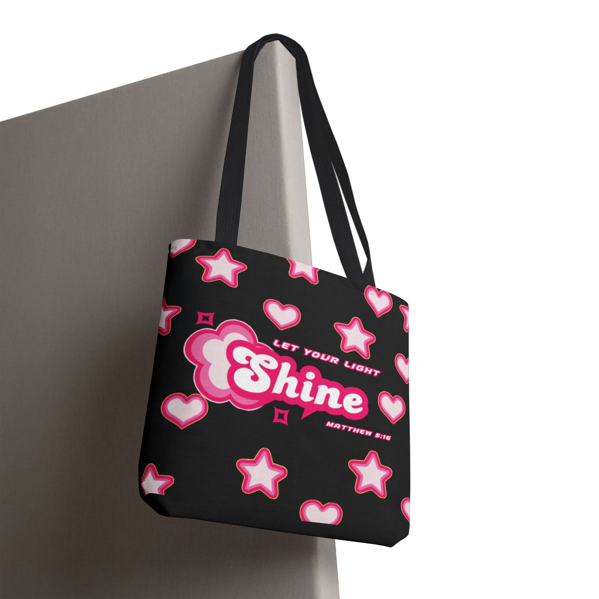 Inspirational Tote Bag - Shine Bright, Versatile Bag for Gifts, Everyday Use, Shopping, Beach Trip, Eco-Friendly Fashion