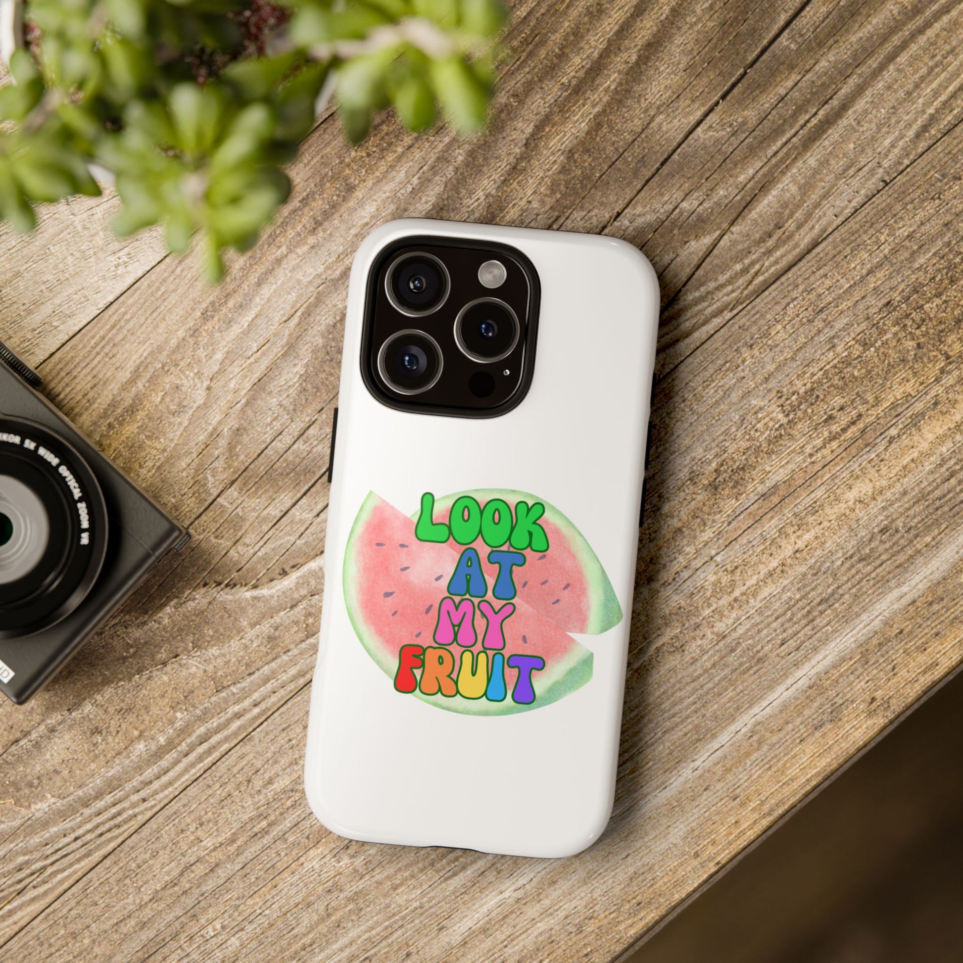 Watermelon Look At My Fruit Phone Case - Fun & Colorful Tough Case for Summer Vibes