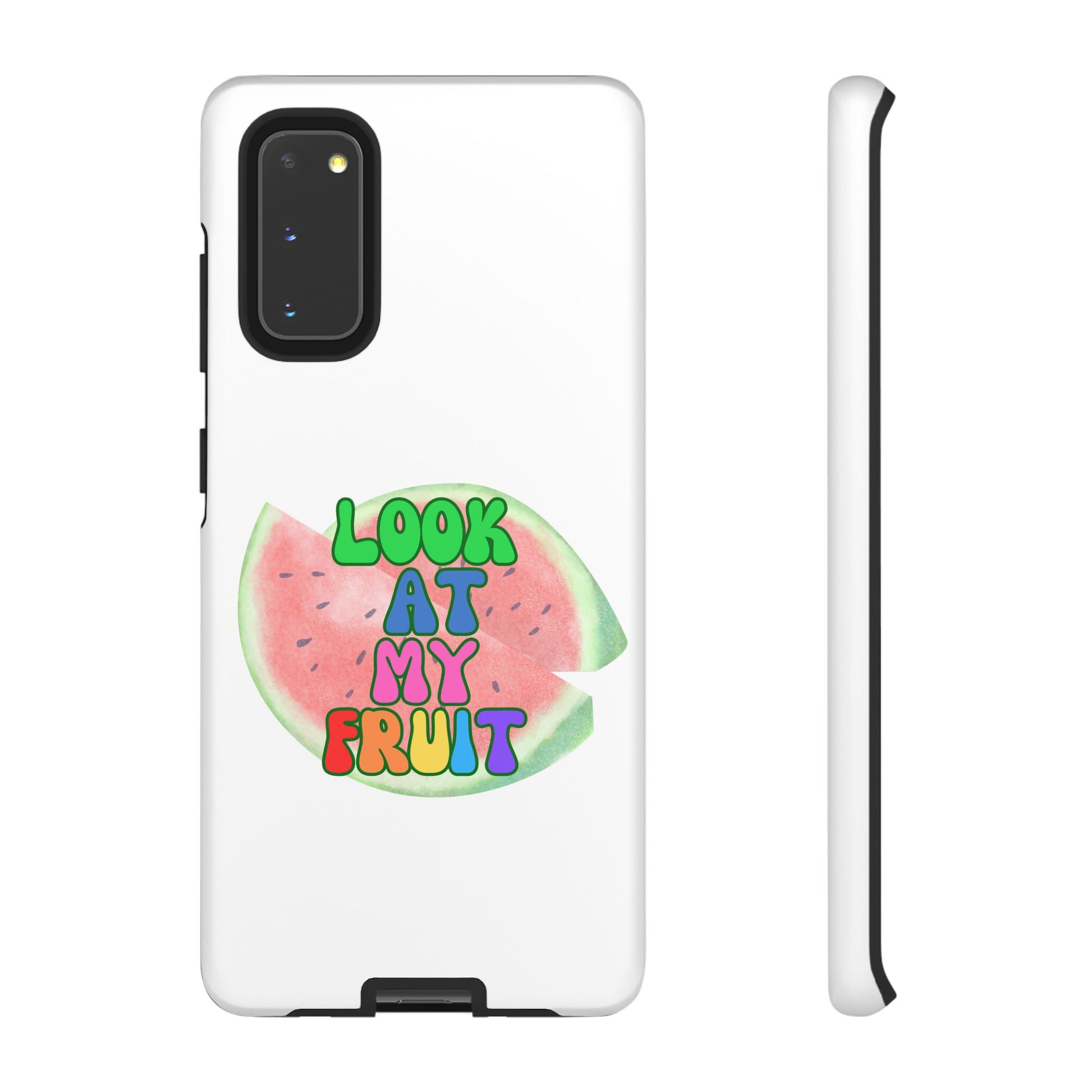 Watermelon Look At My Fruit Phone Case - Fun & Colorful Tough Case for Summer Vibes