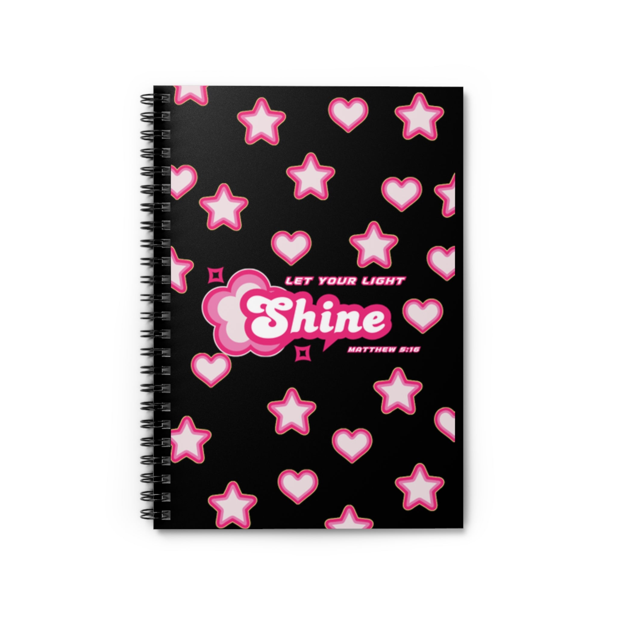 Spiral Notebook - Let Your Light Shine, Cute Stationery for Students, Journaling for Teens, Back to School Gift, Motivational Gift
