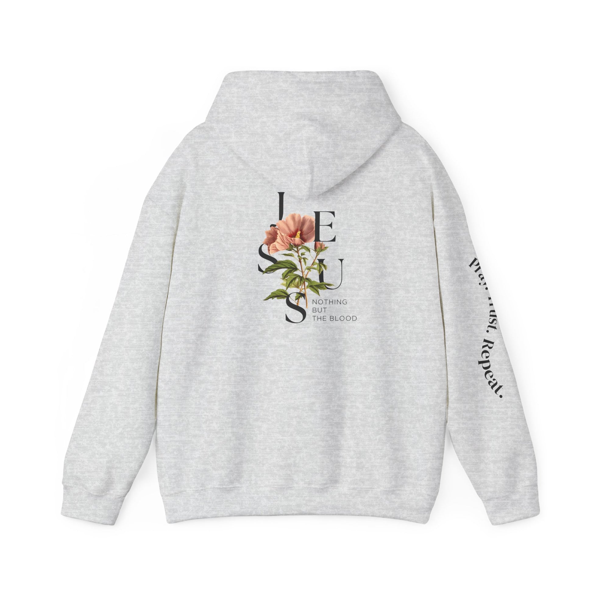 Redeemed Jesus Floral Hoodie, Faith Sweatshirt, Christian Apparel, Cozy Gift, Spiritual Expression