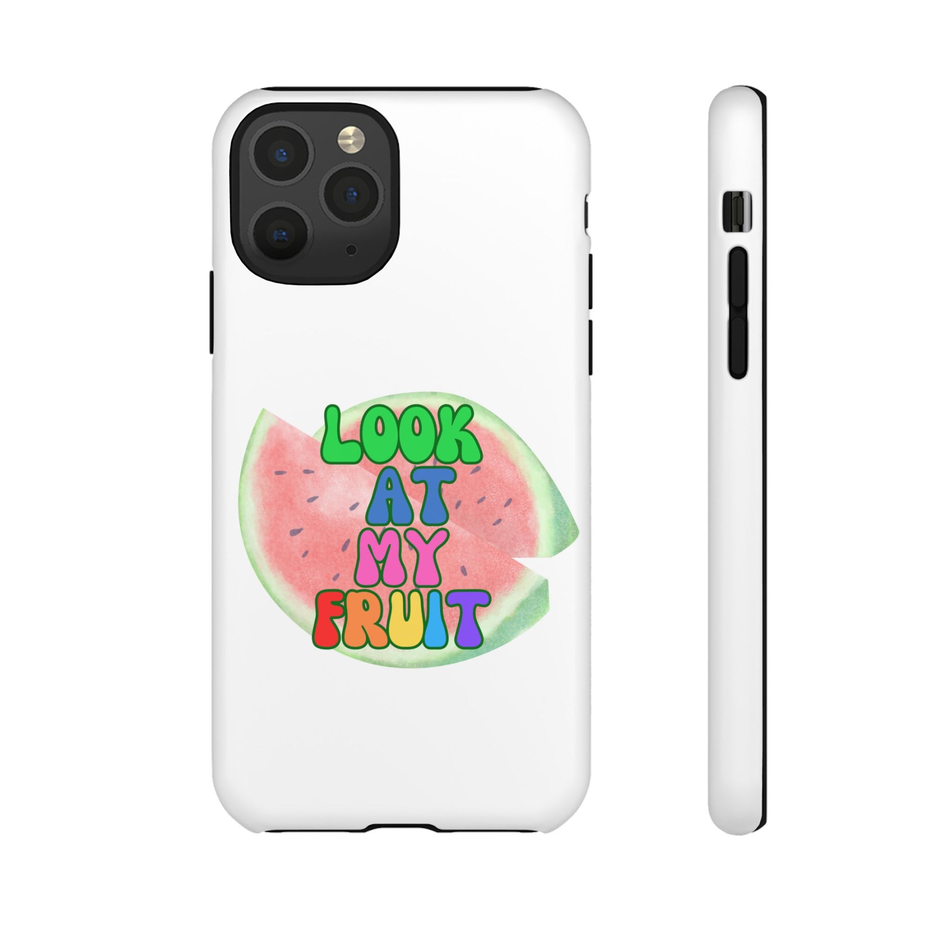 Watermelon Look At My Fruit Phone Case - Fun & Colorful Tough Case for Summer Vibes