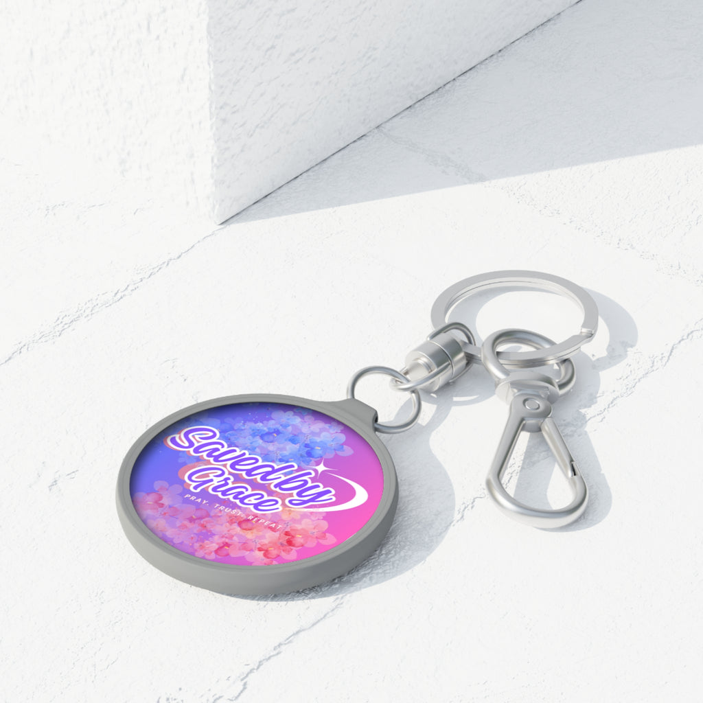 ‘Saved by Grace’ Keyring Tag