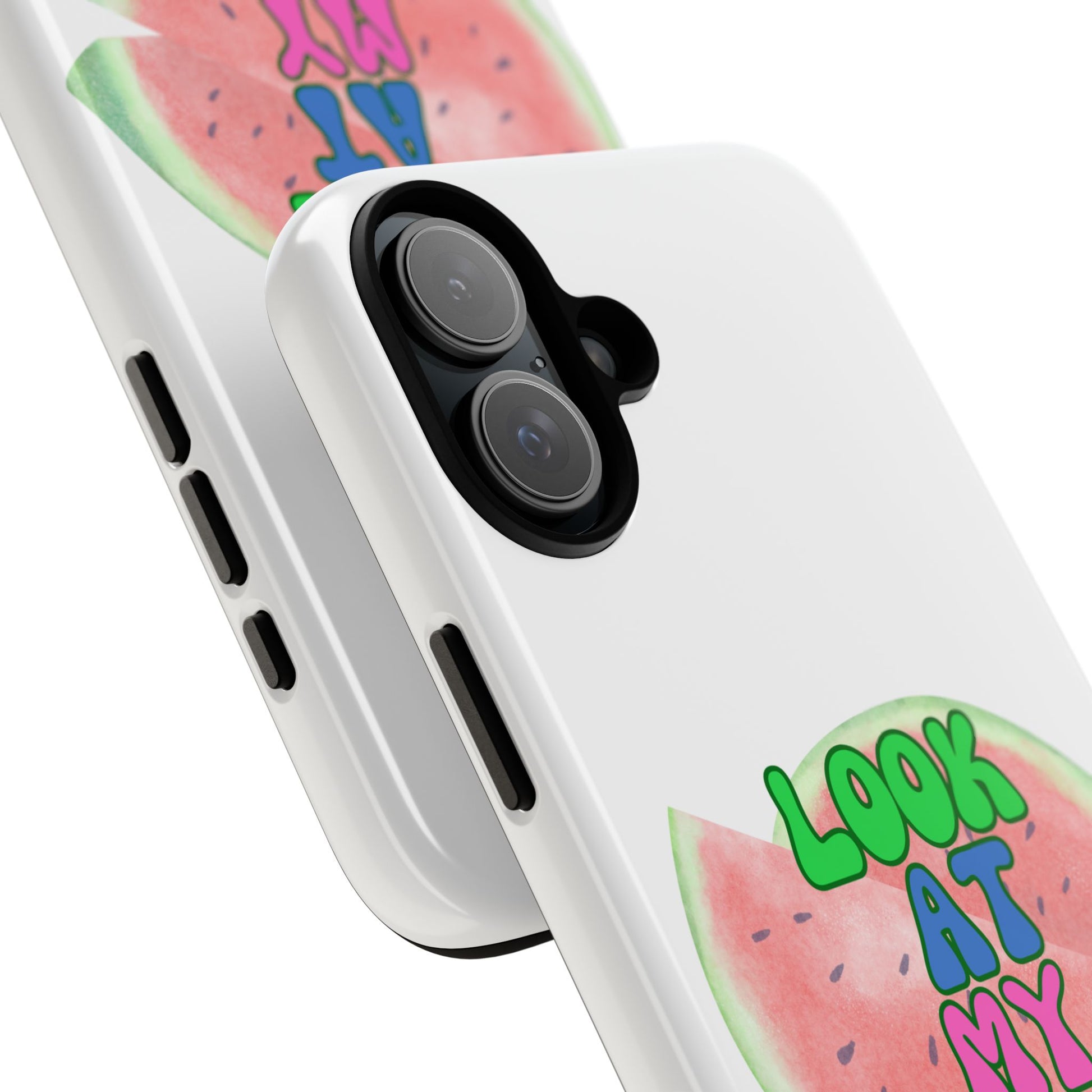 Watermelon Look At My Fruit Phone Case - Fun & Colorful Tough Case for Summer Vibes