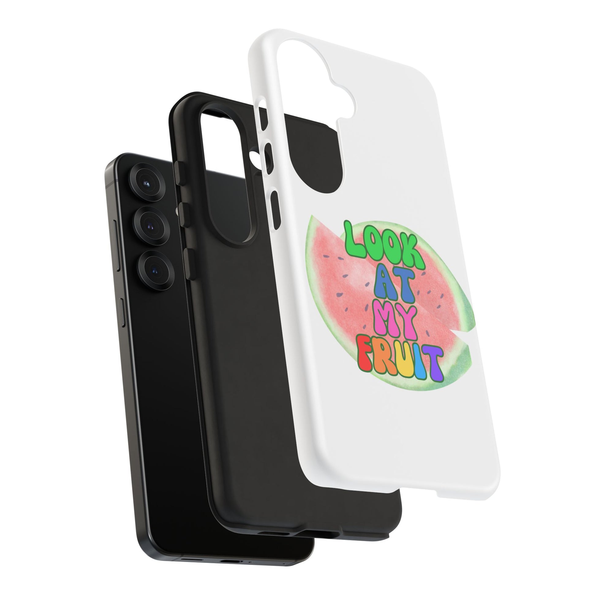 Watermelon Look At My Fruit Phone Case - Fun & Colorful Tough Case for Summer Vibes