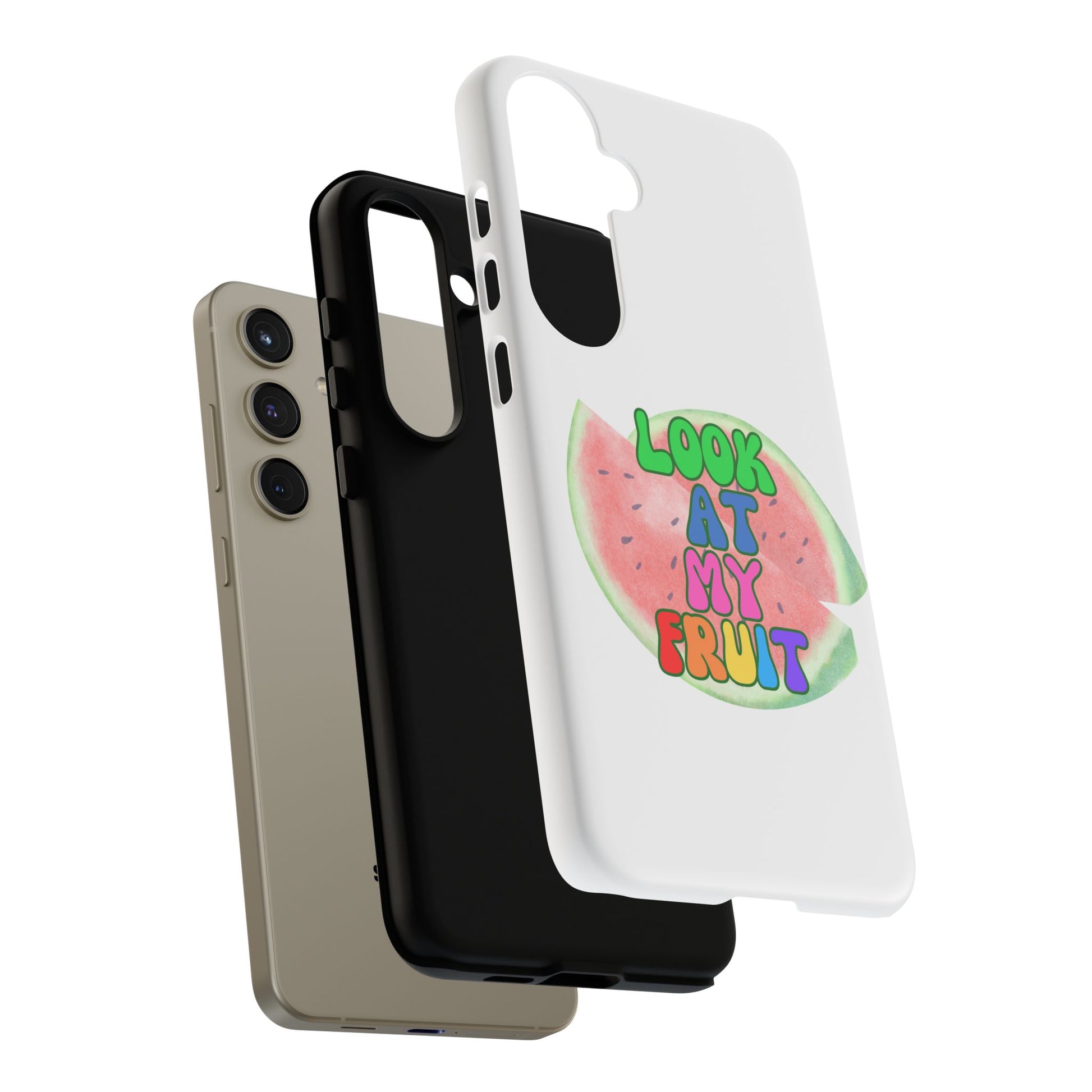 Watermelon Look At My Fruit Phone Case - Fun & Colorful Tough Case for Summer Vibes