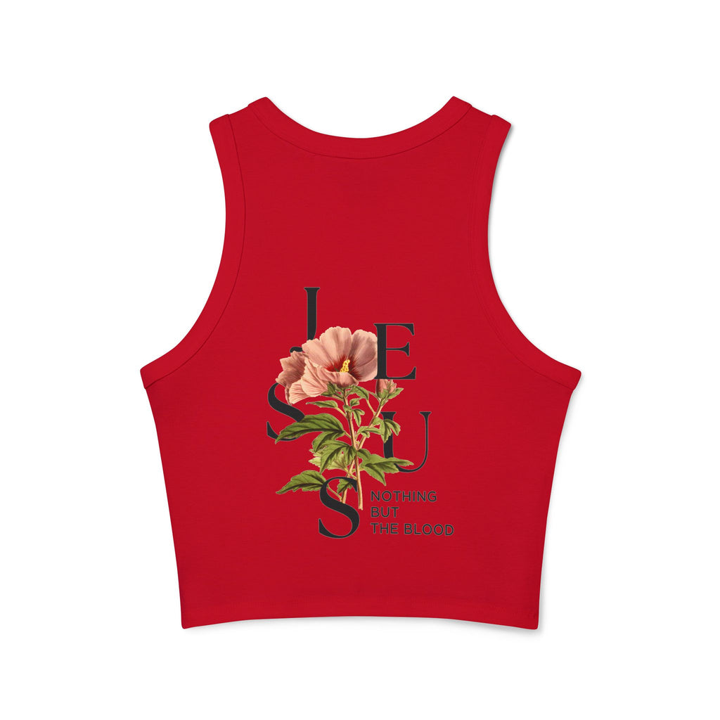 Faith-Inspired Women's Racer Tank Top | God is Love, Jesus, Crop Top, Casual Wear, Summer Outfit, Gift for Believers