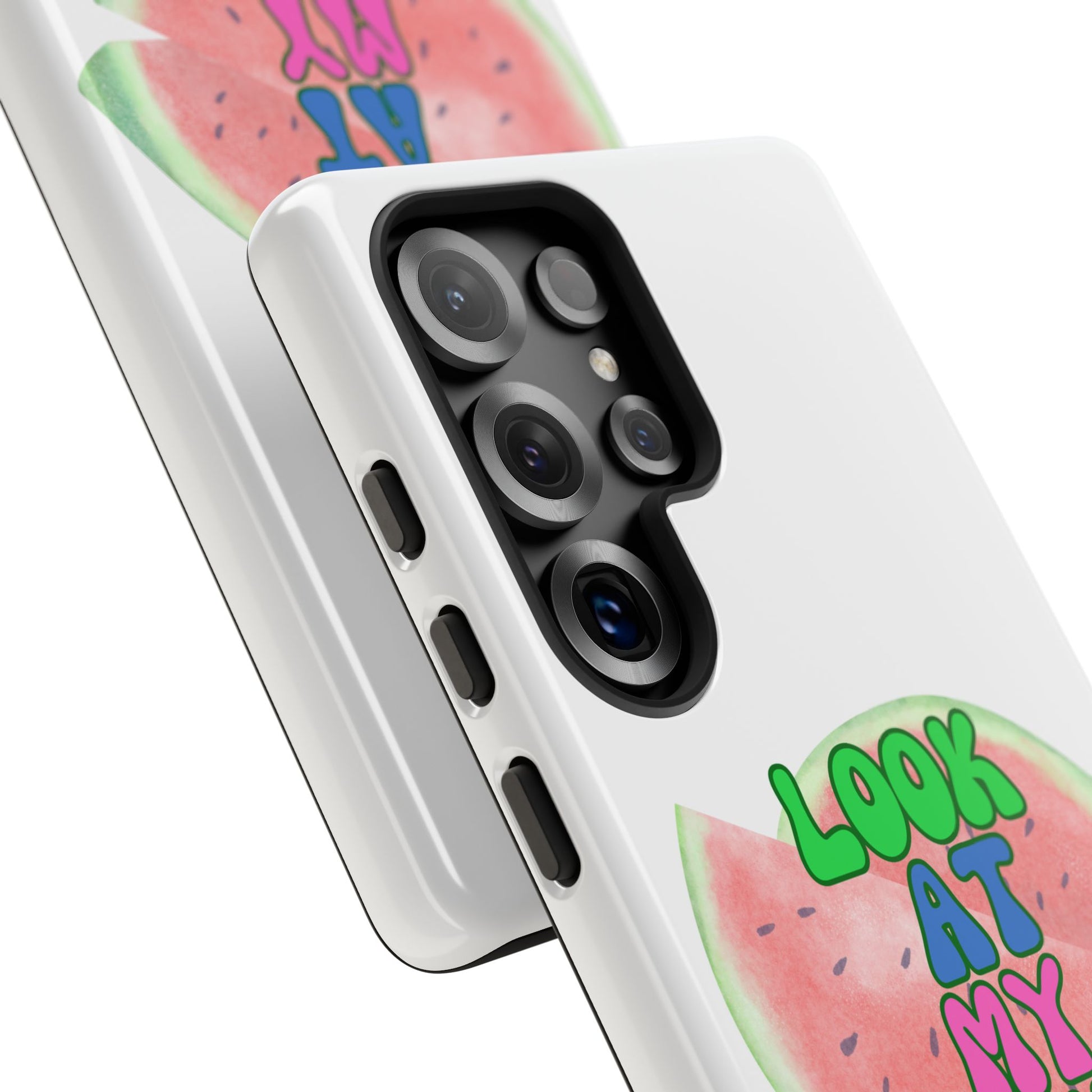 Watermelon Look At My Fruit Phone Case - Fun & Colorful Tough Case for Summer Vibes