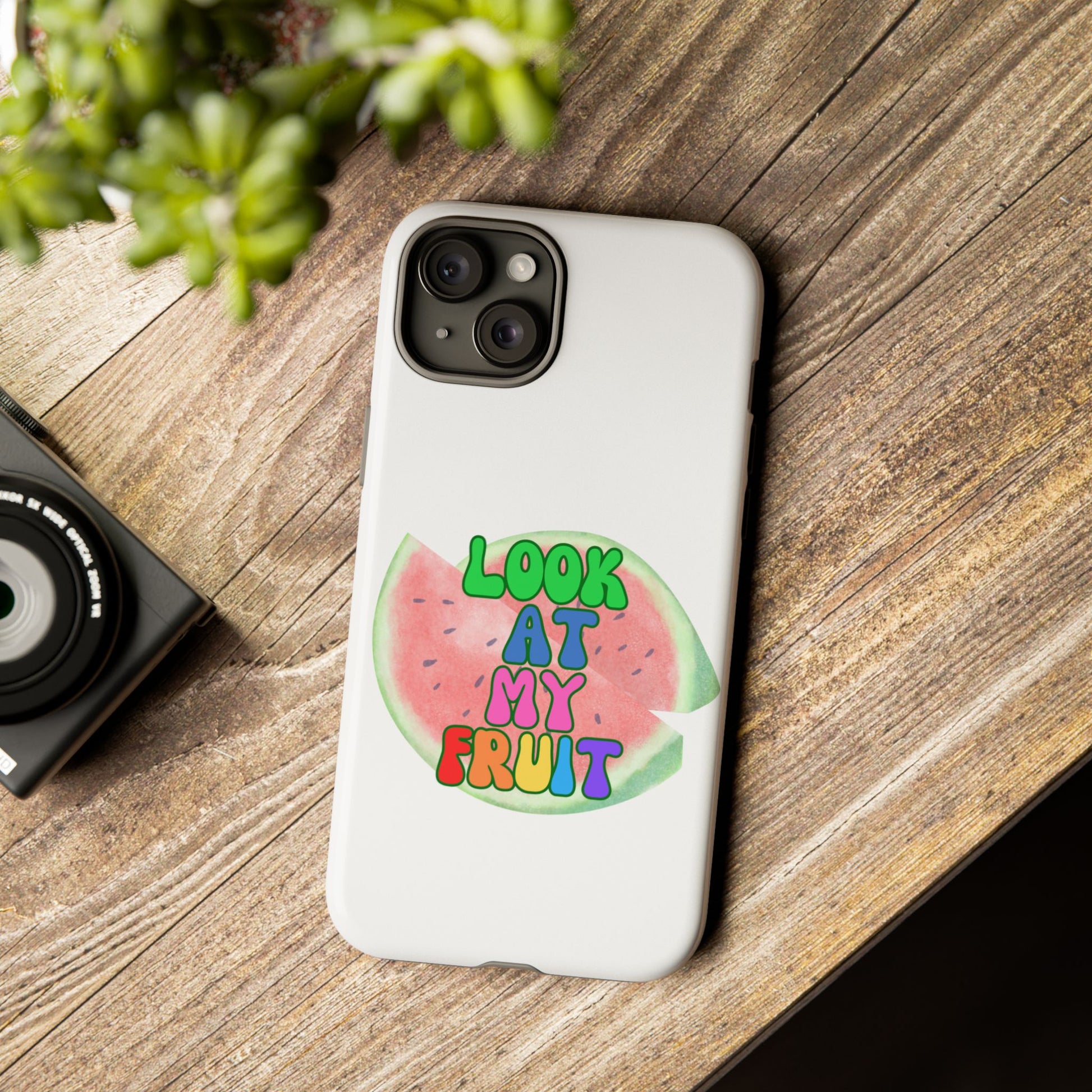 Watermelon Look At My Fruit Phone Case - Fun & Colorful Tough Case for Summer Vibes