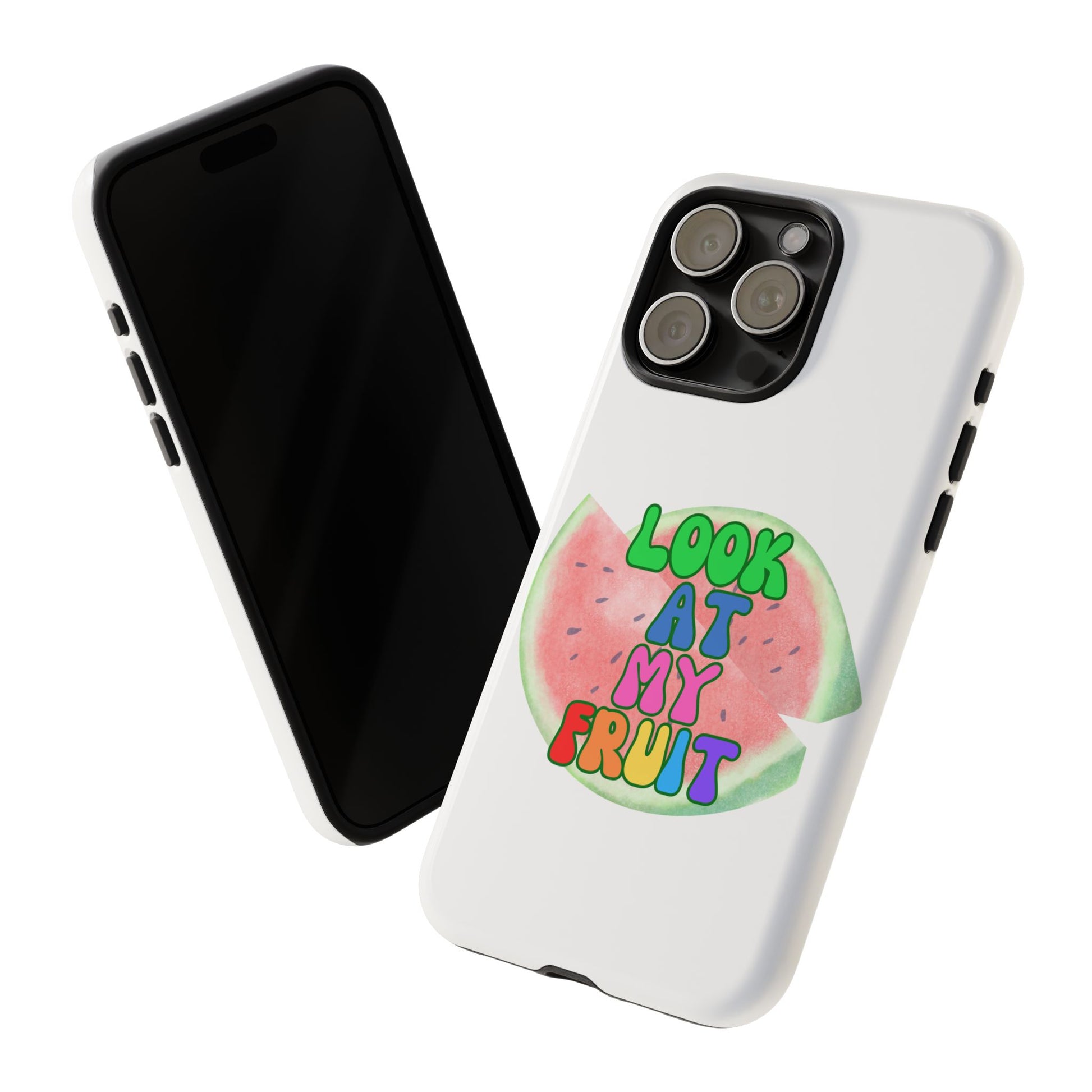 Watermelon Look At My Fruit Phone Case - Fun & Colorful Tough Case for Summer Vibes