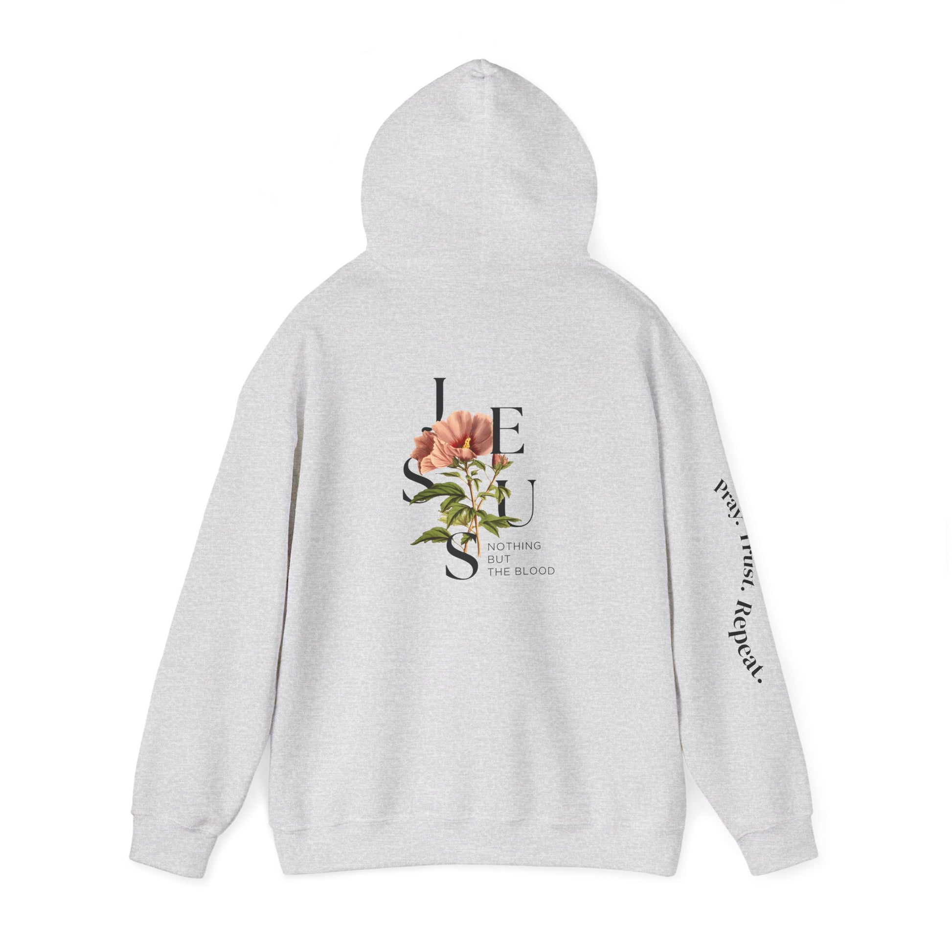 Redeemed Jesus Floral Hoodie, Faith Sweatshirt, Christian Apparel, Cozy Gift, Spiritual Expression