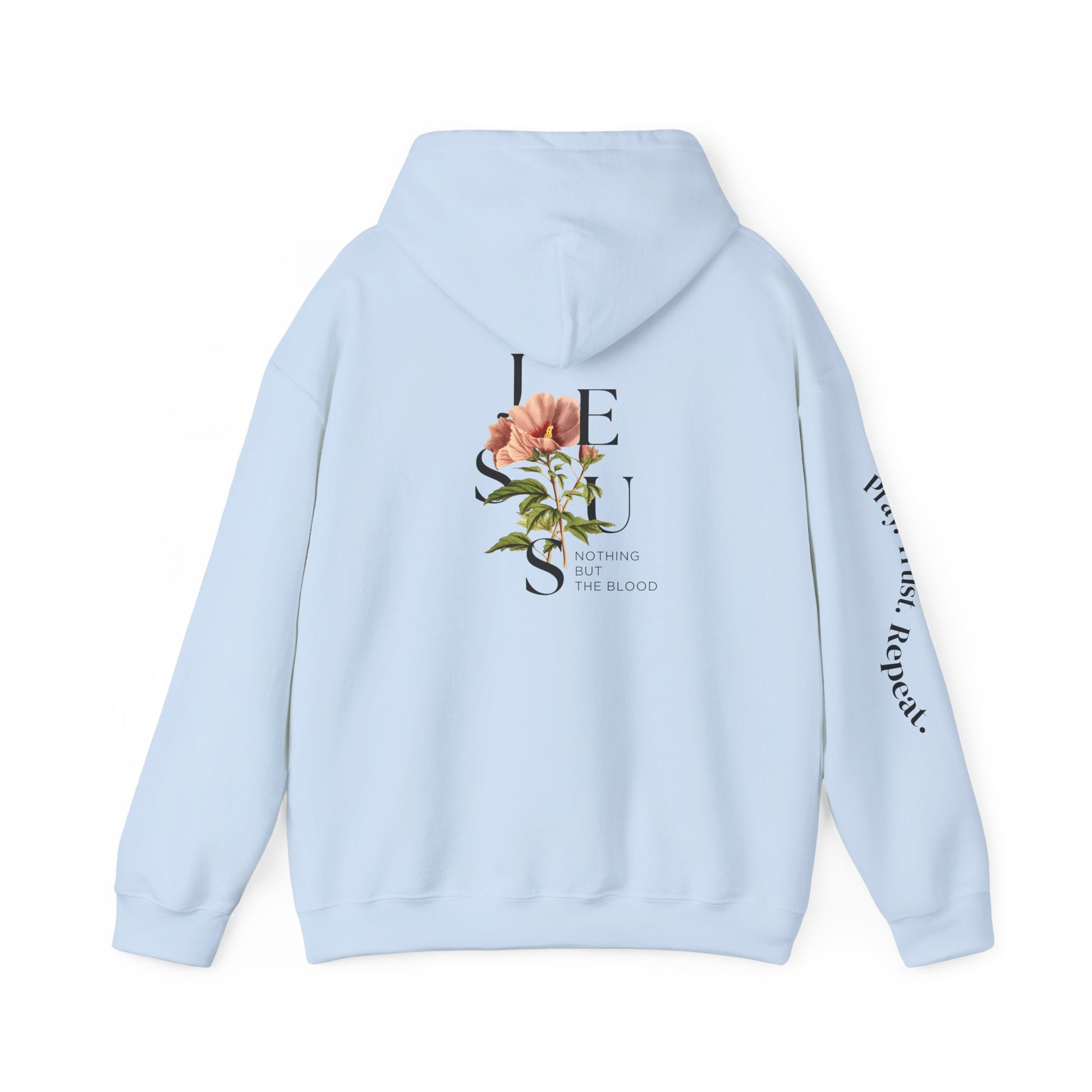 Redeemed Jesus Floral Hoodie, Faith Sweatshirt, Christian Apparel, Cozy Gift, Spiritual Expression