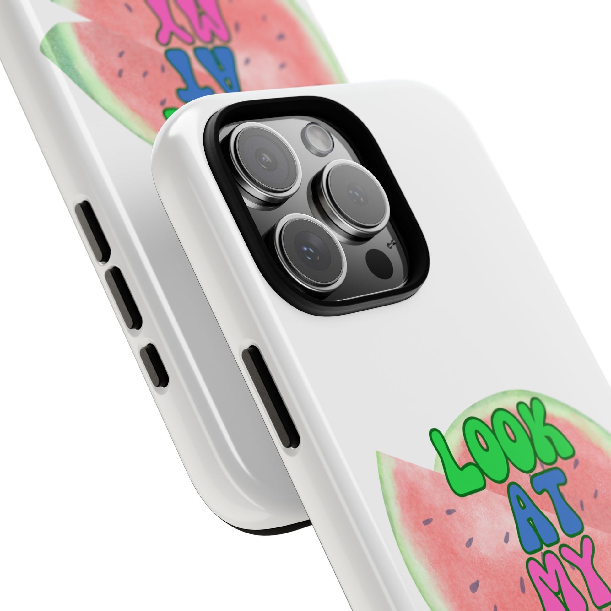 Watermelon Look At My Fruit Phone Case - Fun & Colorful Tough Case for Summer Vibes