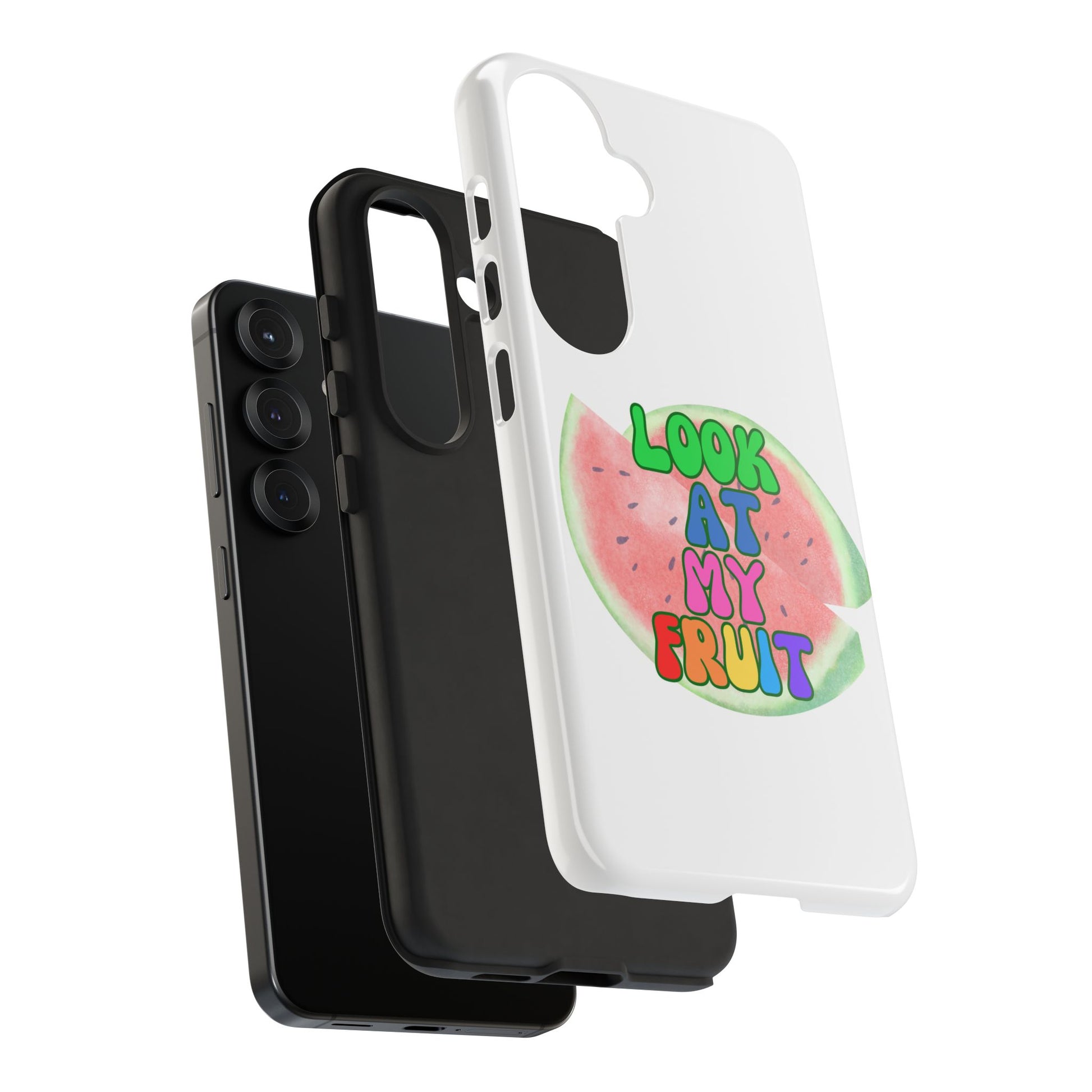 Watermelon Look At My Fruit Phone Case - Fun & Colorful Tough Case for Summer Vibes
