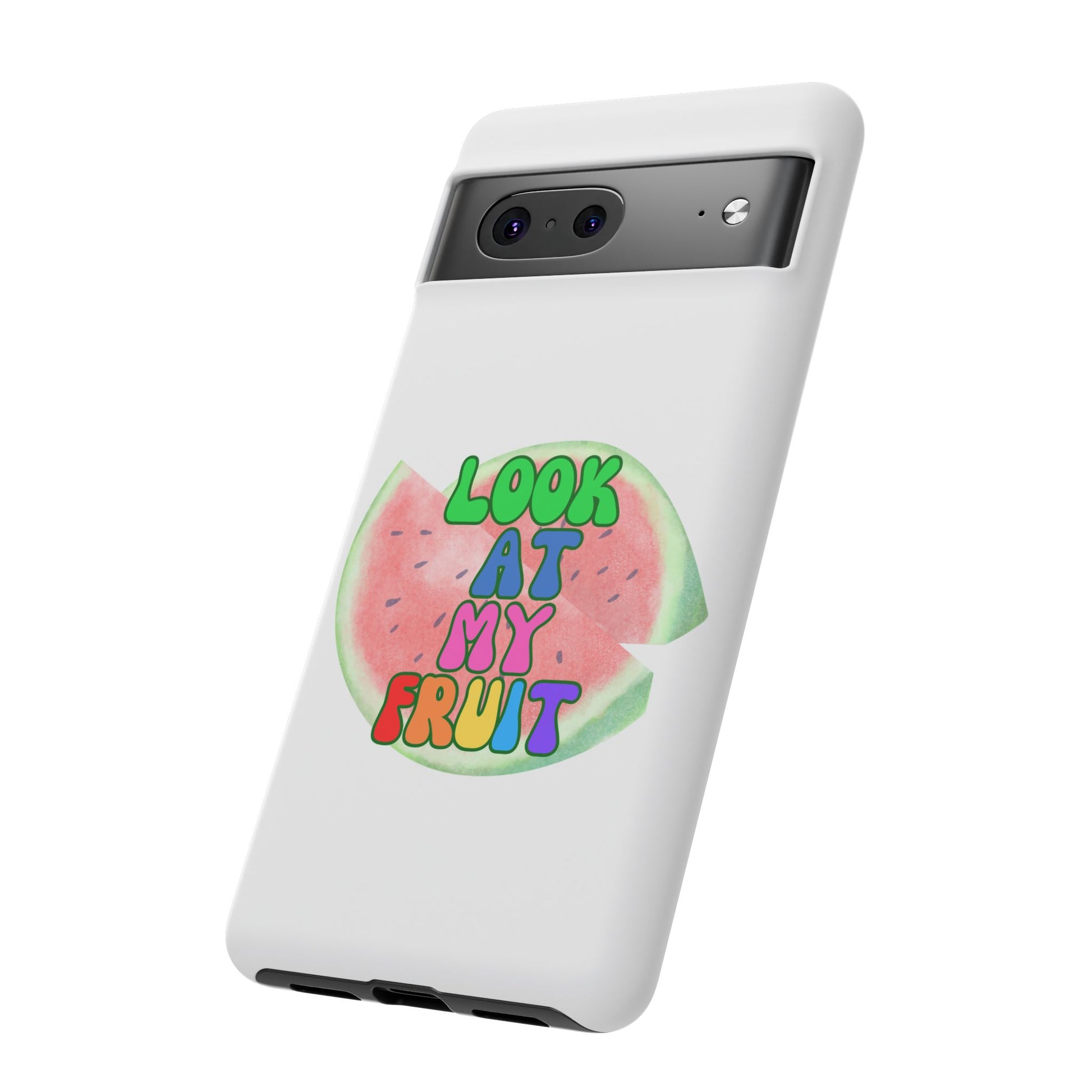 Watermelon Look At My Fruit Phone Case - Fun & Colorful Tough Case for Summer Vibes