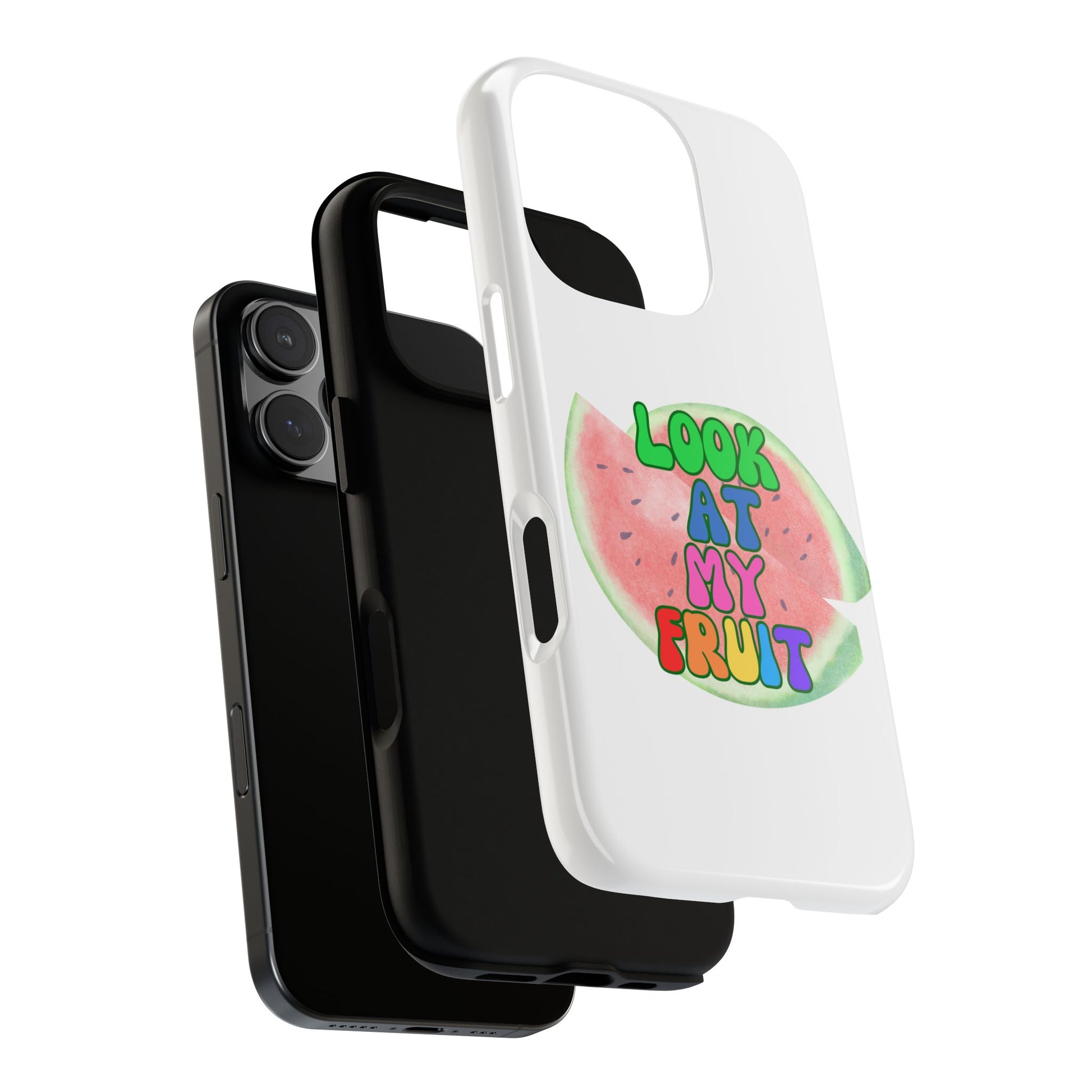 Watermelon Look At My Fruit Phone Case - Fun & Colorful Tough Case for Summer Vibes