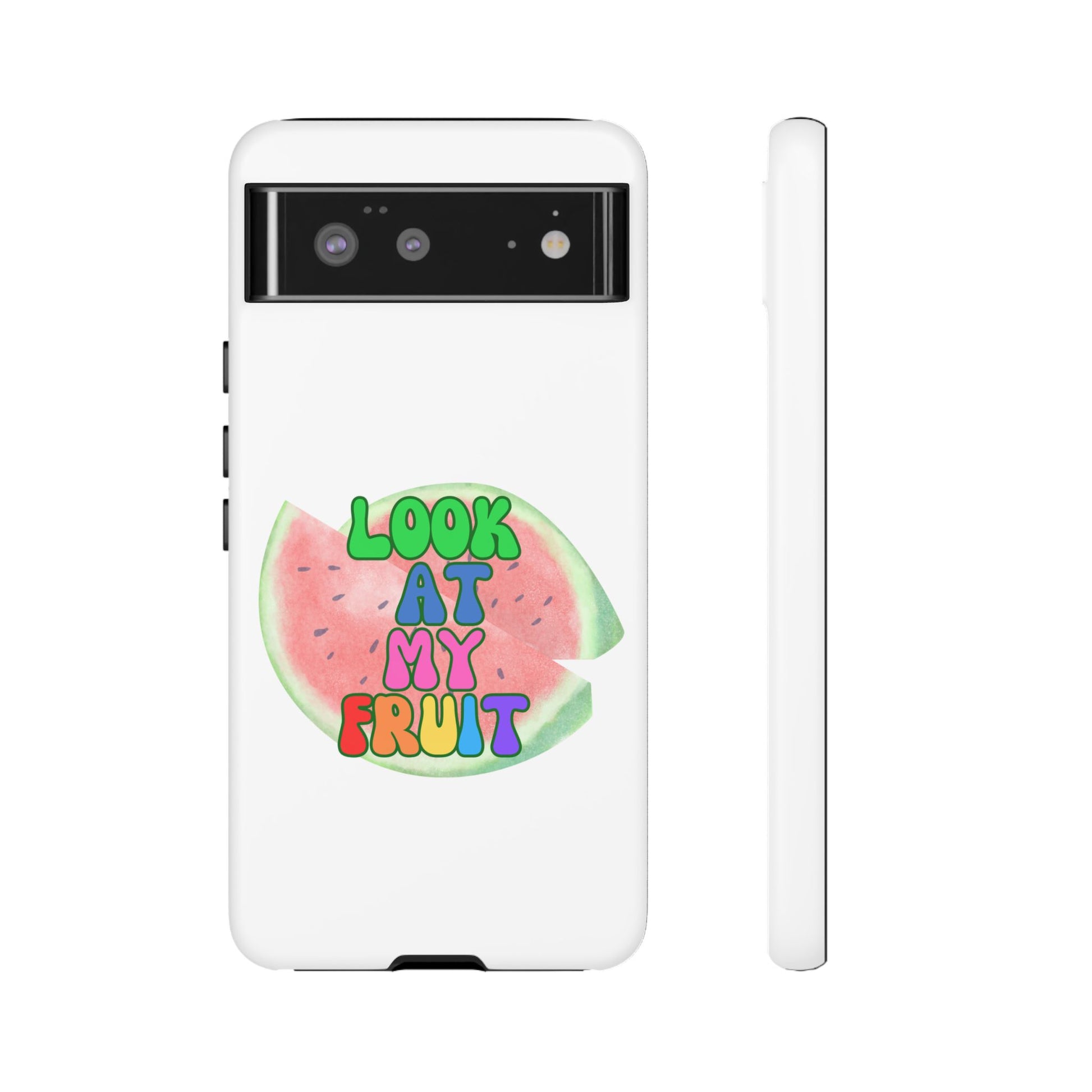 Watermelon Look At My Fruit Phone Case - Fun & Colorful Tough Case for Summer Vibes