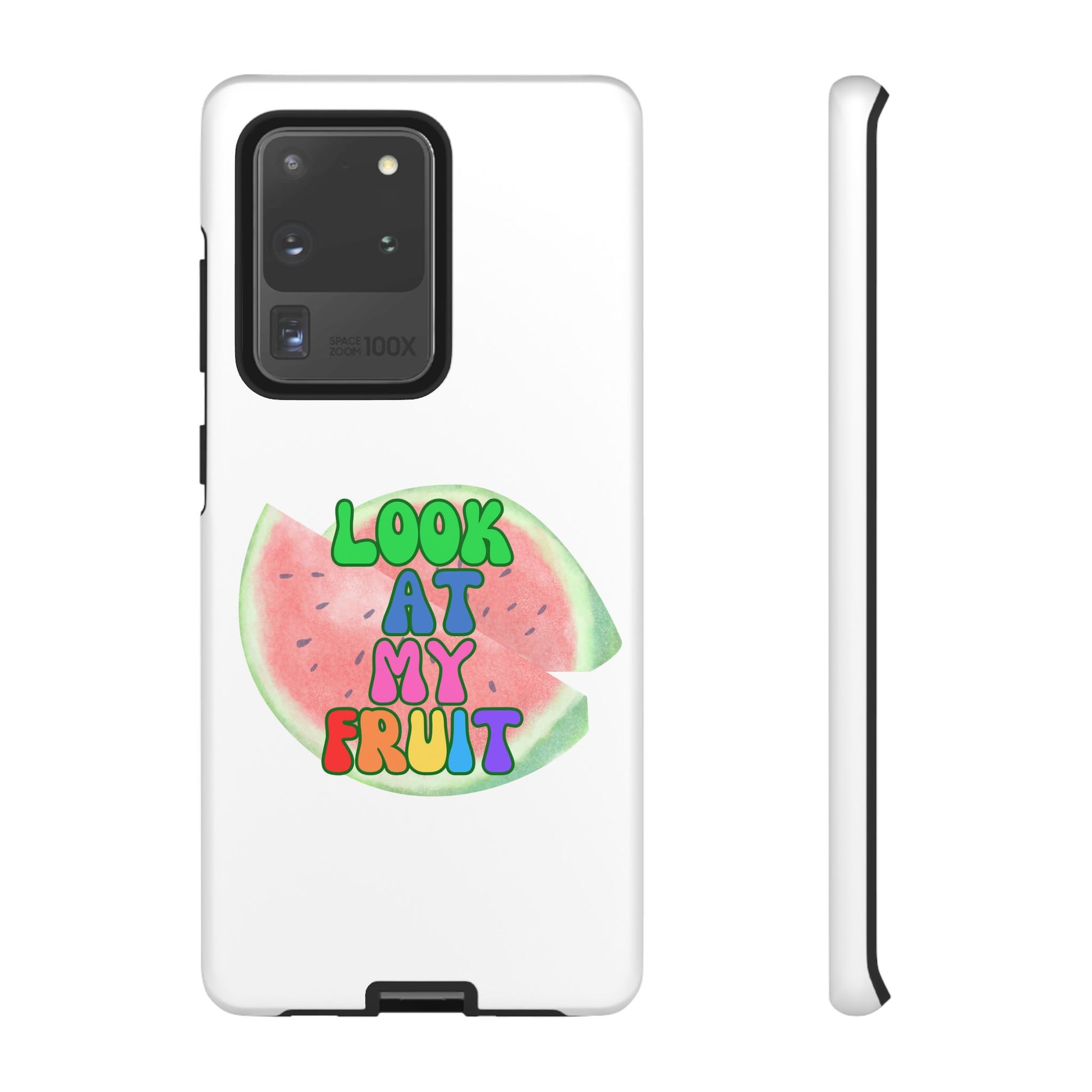 Watermelon Look At My Fruit Phone Case - Fun & Colorful Tough Case for Summer Vibes