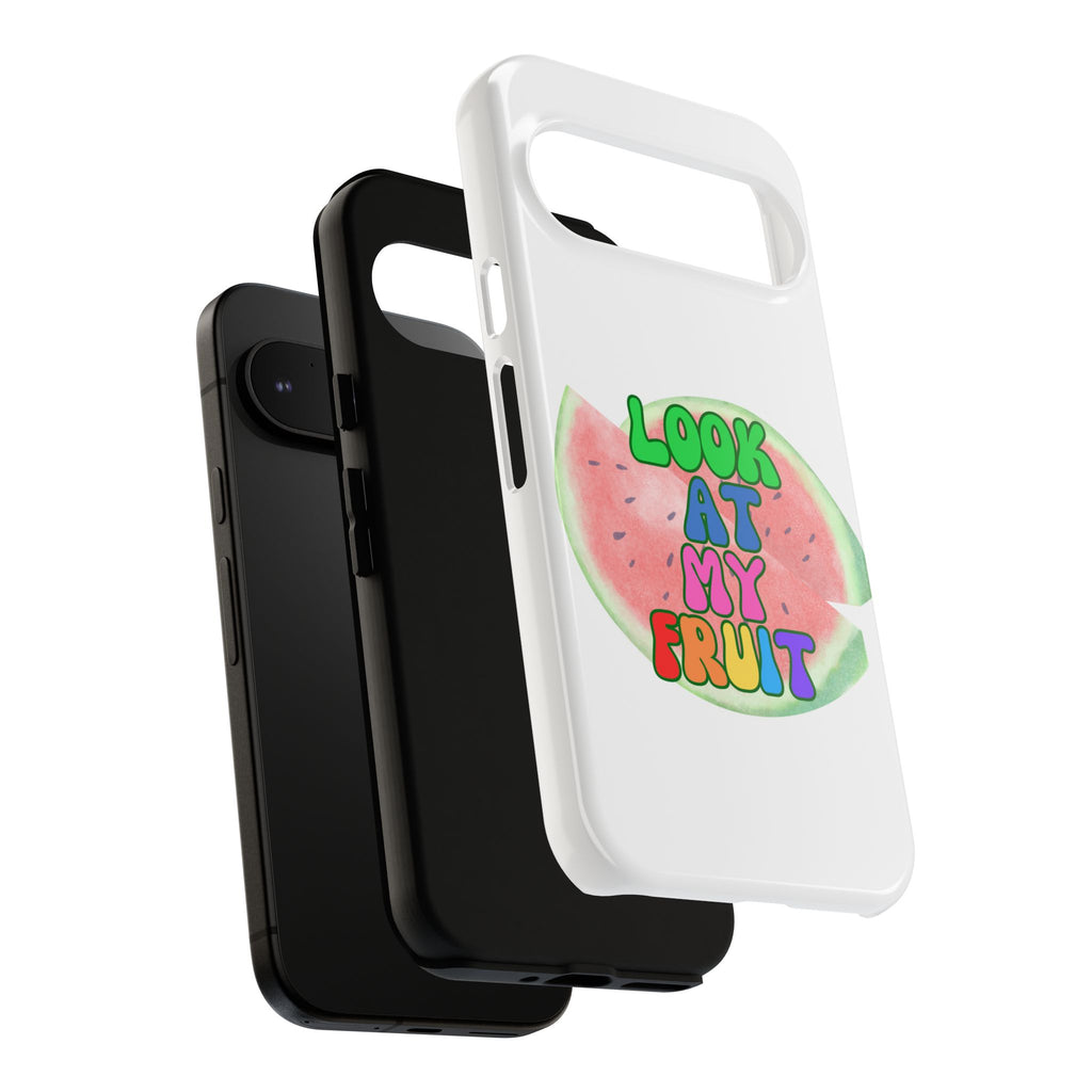Watermelon Look At My Fruit Phone Case - Fun & Colorful Tough Case for Summer Vibes