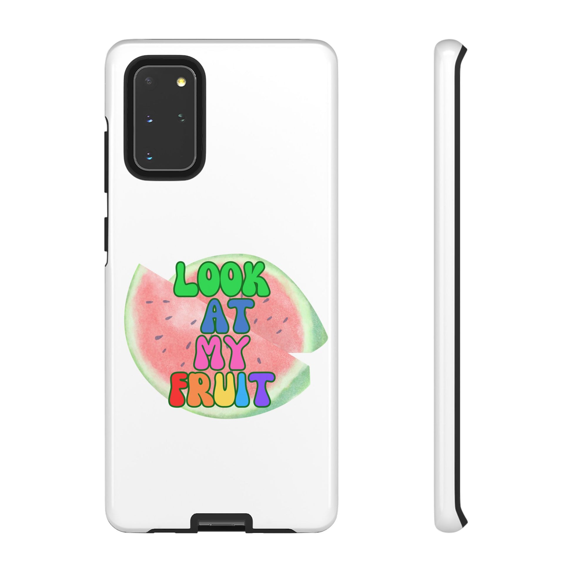 Watermelon Look At My Fruit Phone Case - Fun & Colorful Tough Case for Summer Vibes