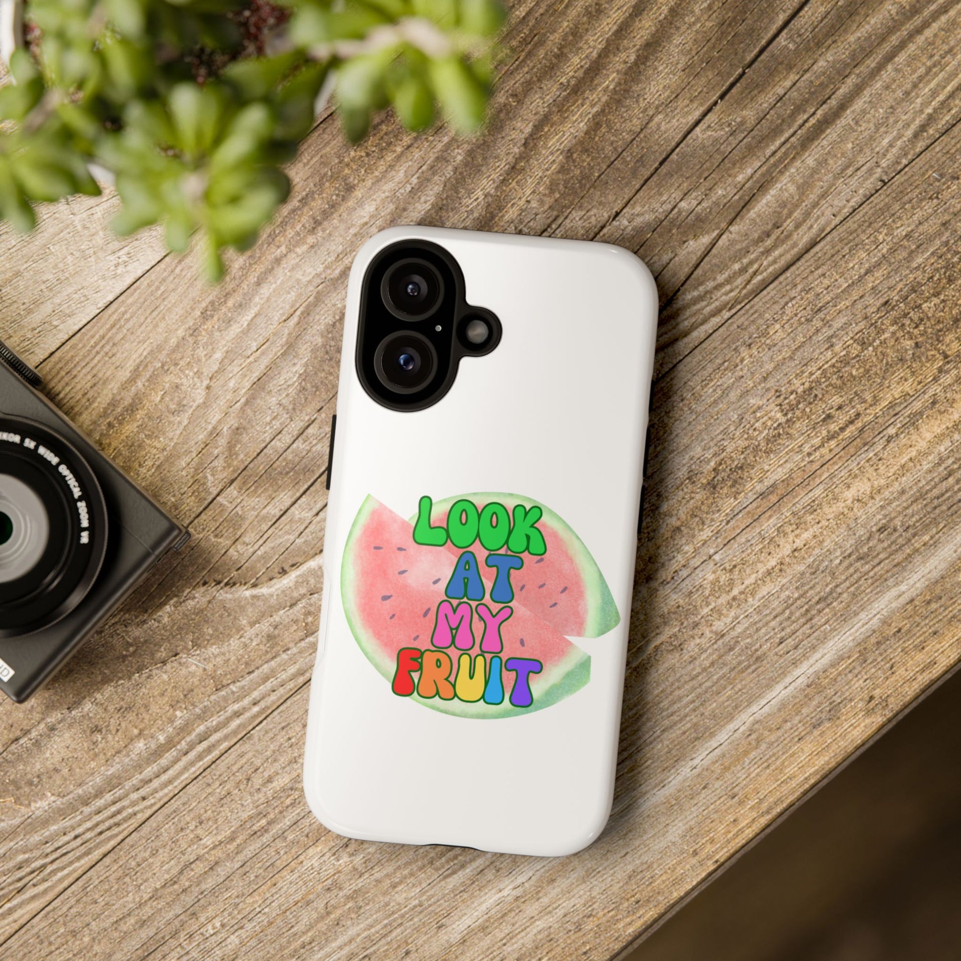 Watermelon Look At My Fruit Phone Case - Fun & Colorful Tough Case for Summer Vibes