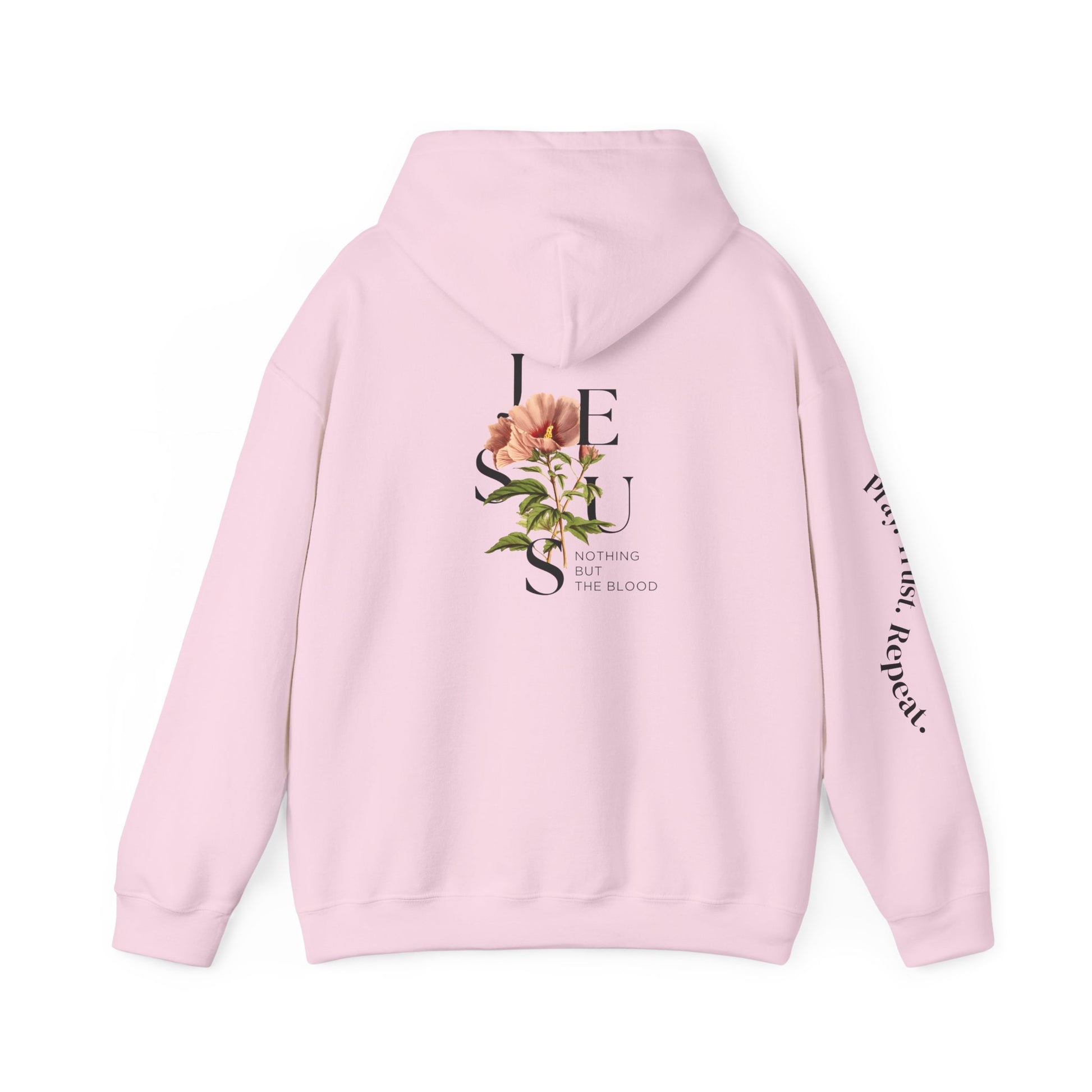 Redeemed Jesus Floral Hoodie, Faith Sweatshirt, Christian Apparel, Cozy Gift, Spiritual Expression