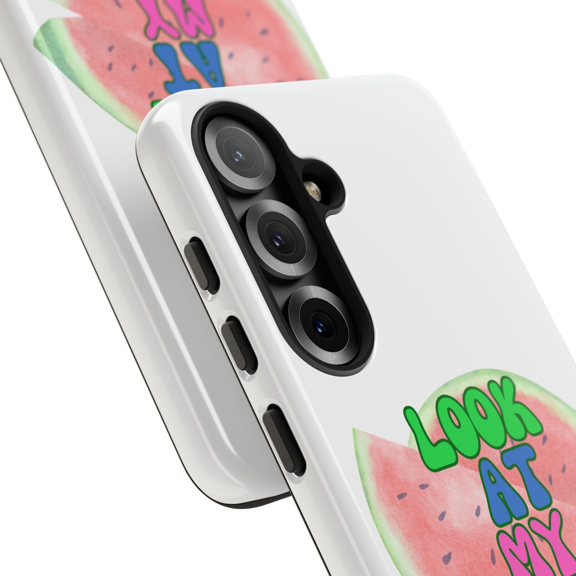 Watermelon Look At My Fruit Phone Case - Fun & Colorful Tough Case for Summer Vibes
