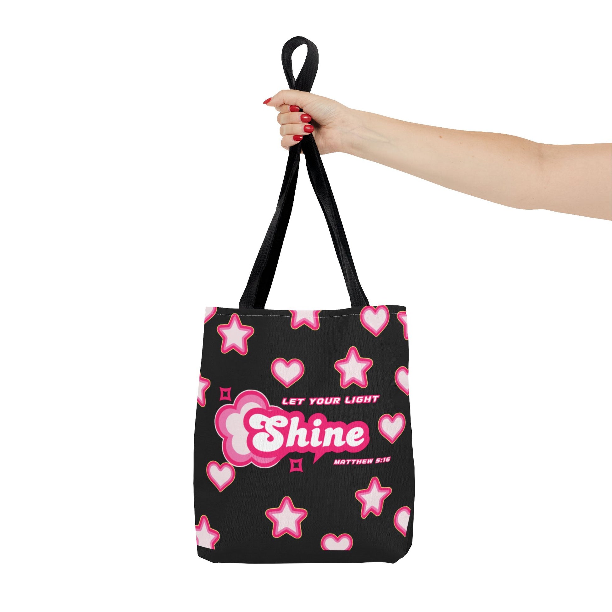 Inspirational Tote Bag - Shine Bright, Versatile Bag for Gifts, Everyday Use, Shopping, Beach Trip, Eco-Friendly Fashion