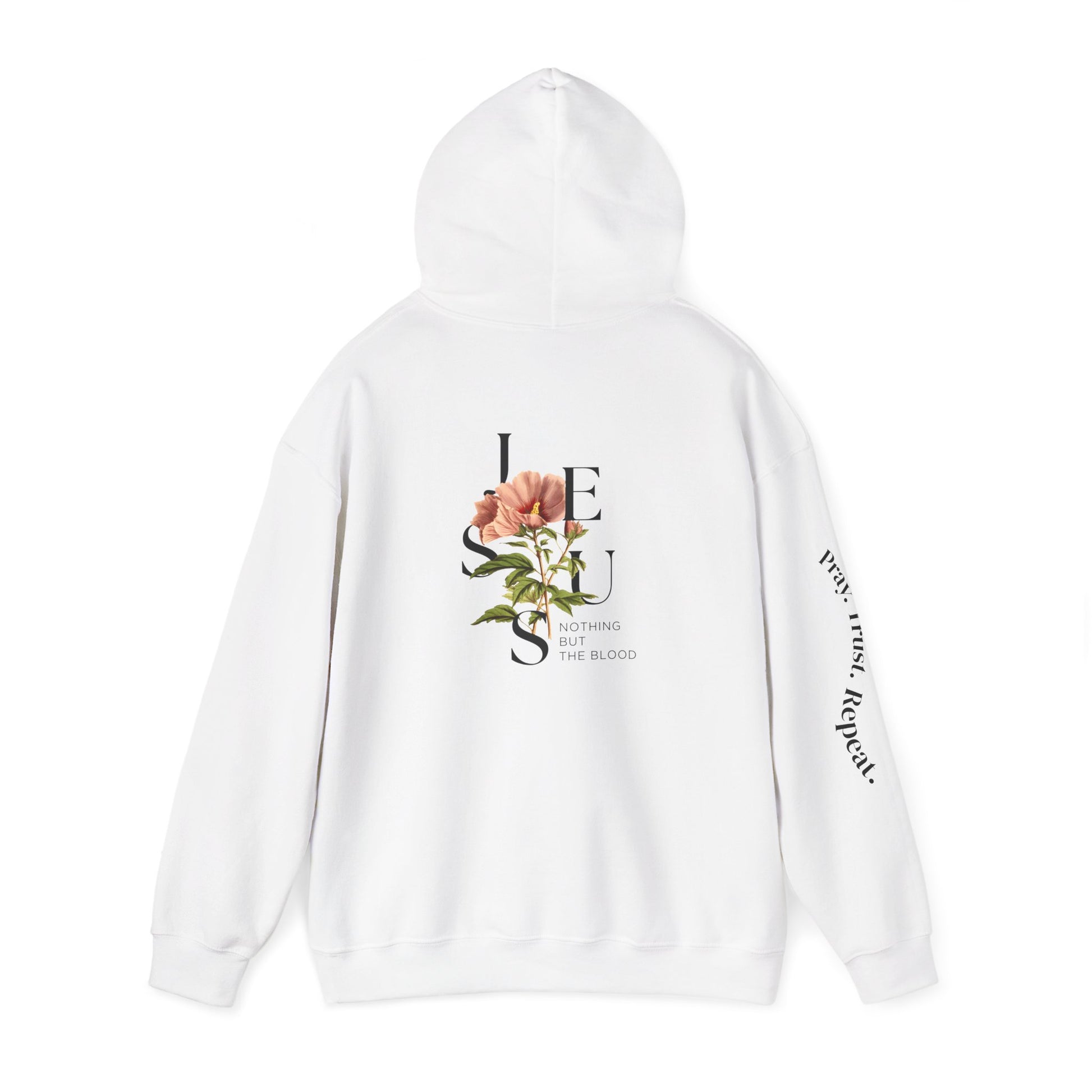 Redeemed Jesus Floral Hoodie, Faith Sweatshirt, Christian Apparel, Cozy Gift, Spiritual Expression