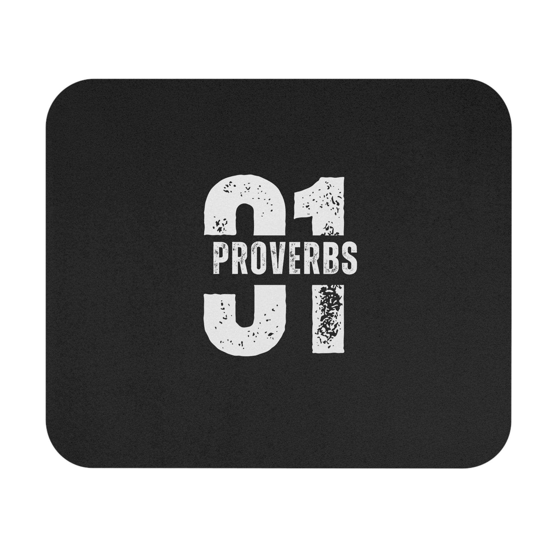 Proverbs 31 Inspirational Mouse Pad | Elegant Black Design for Home Office