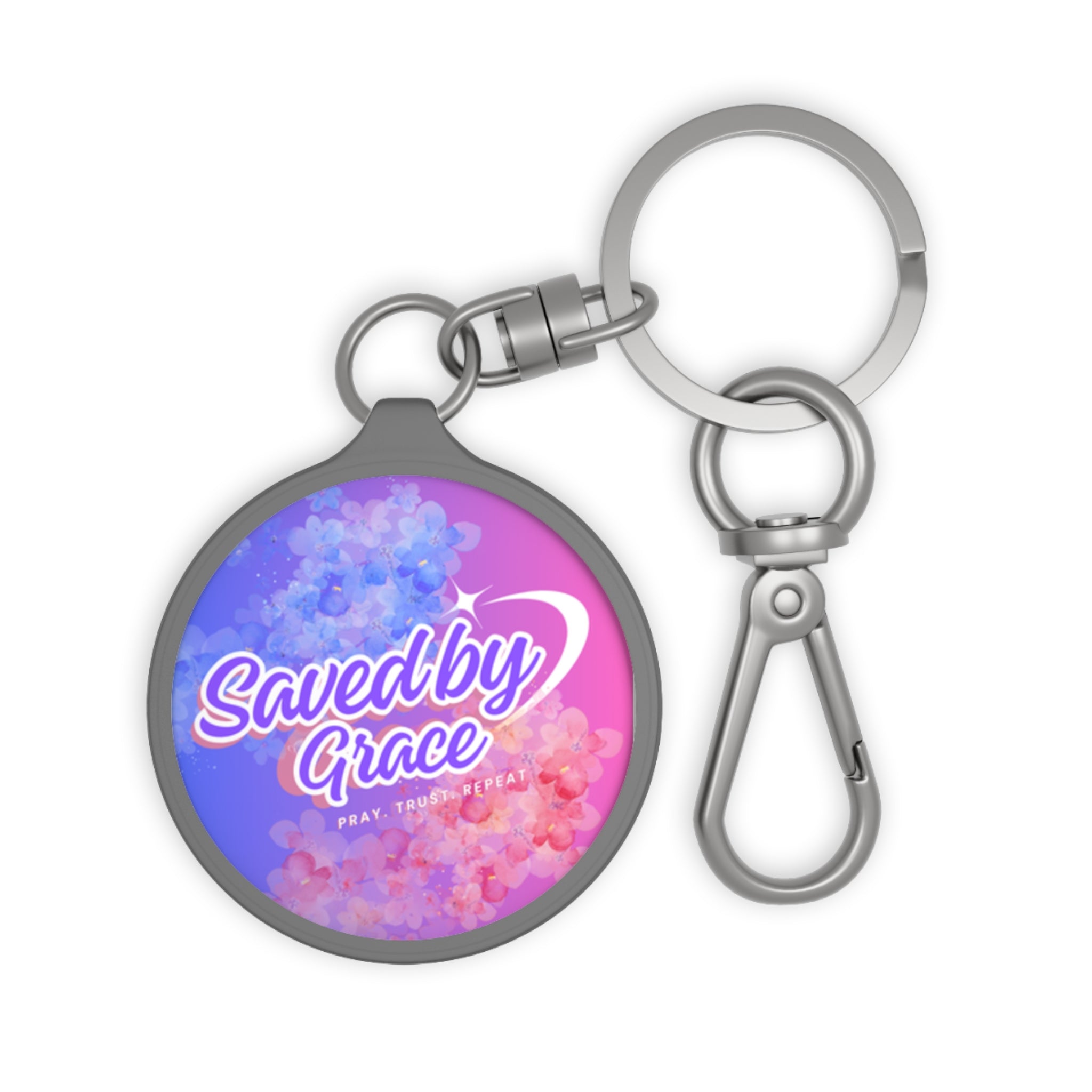 ‘Saved by Grace’ Keyring Tag