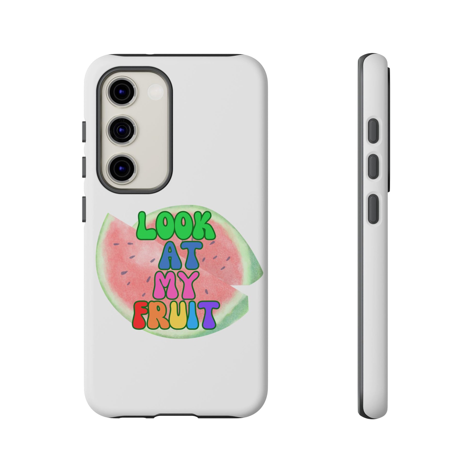 Watermelon Look At My Fruit Phone Case - Fun & Colorful Tough Case for Summer Vibes