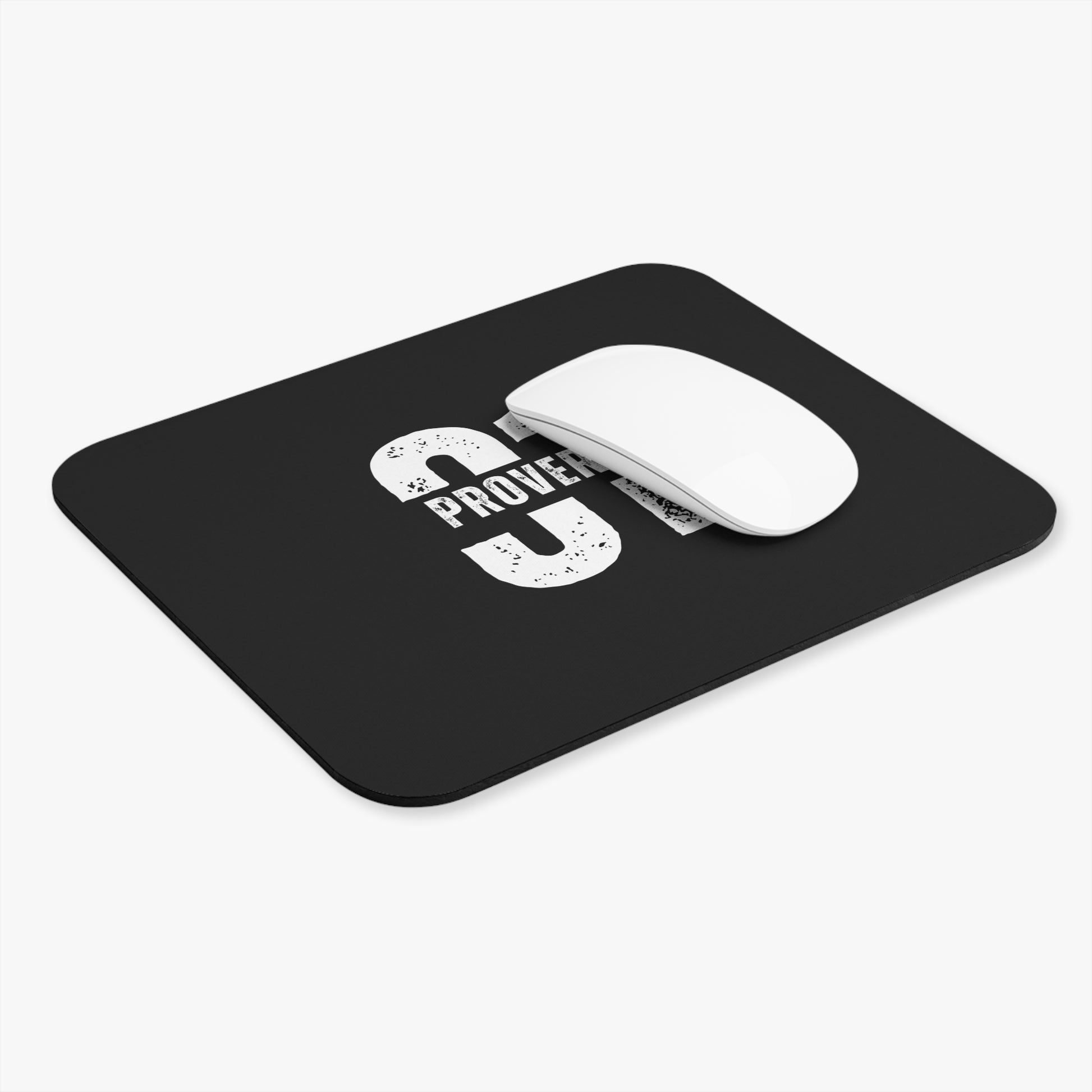 Proverbs 31 Inspirational Mouse Pad | Elegant Black Design for Home Office